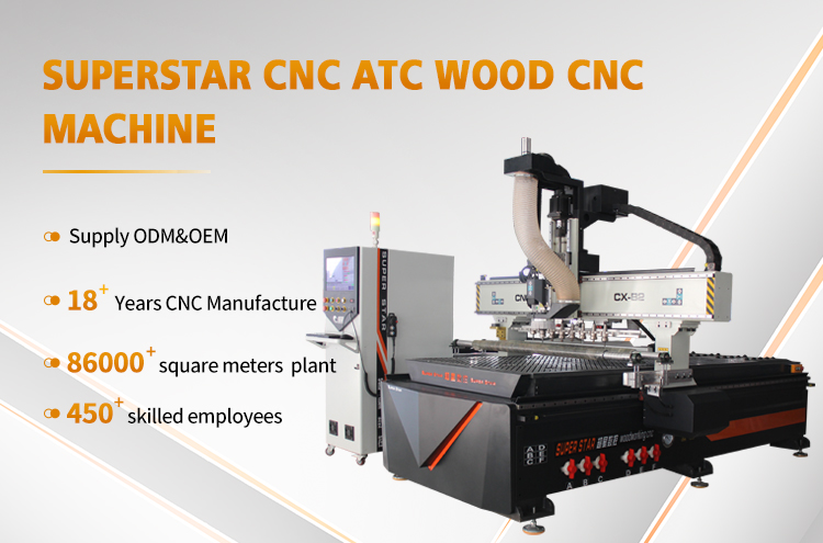 Superstar CX- B2 Автоматическая машина для резки деревообрабатывающей мебели ATC с ЧПУ